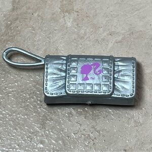 Barbie doll silver clutch wristlet purse toy